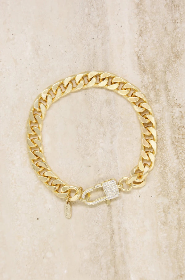 "Best of The Best" 18k Gold Plated Link Anklet